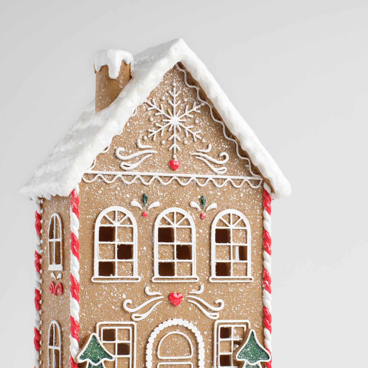 LEDFIGUR Charmansion, Braun, 30.5 x 11.5 x 18.5 cm, Dekorative Weihnachtsdeko - Braun, Kunststoff (11.5/30.5/18.5cm) - home&you