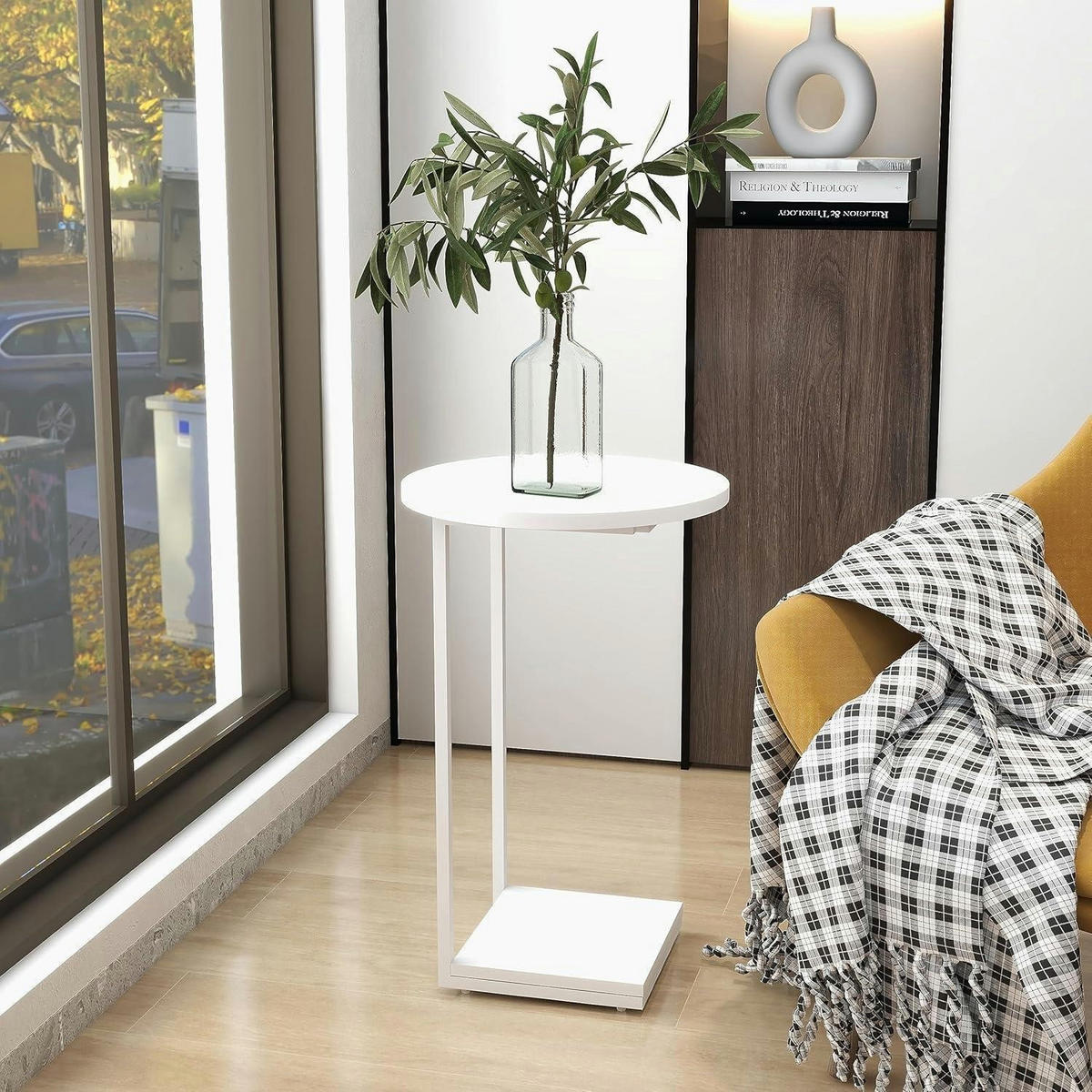 BEISTELLTISCH 2er Set Weiß 40 x 40 x 60 cm - Weiß, Metall (40/40/60cm)