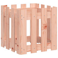 PFLANZKÜBEL Lattenzaun-Design 40x40x40 cm Massivholz Douglasie - Rotbraun, Holz (40/40/40cm)