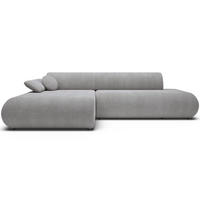 ECKSOFA Armone Grau Chenille - Schwarz/Grau, Kunststoff/Textil (286/173.5cm) - Selsey