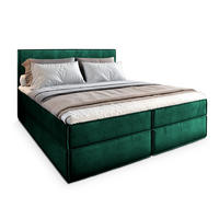 BOXBETT PELLIO 140x200 cm mit Matratze und Topper - Grün - Grün, Holz (140/200cm) - MASSENO