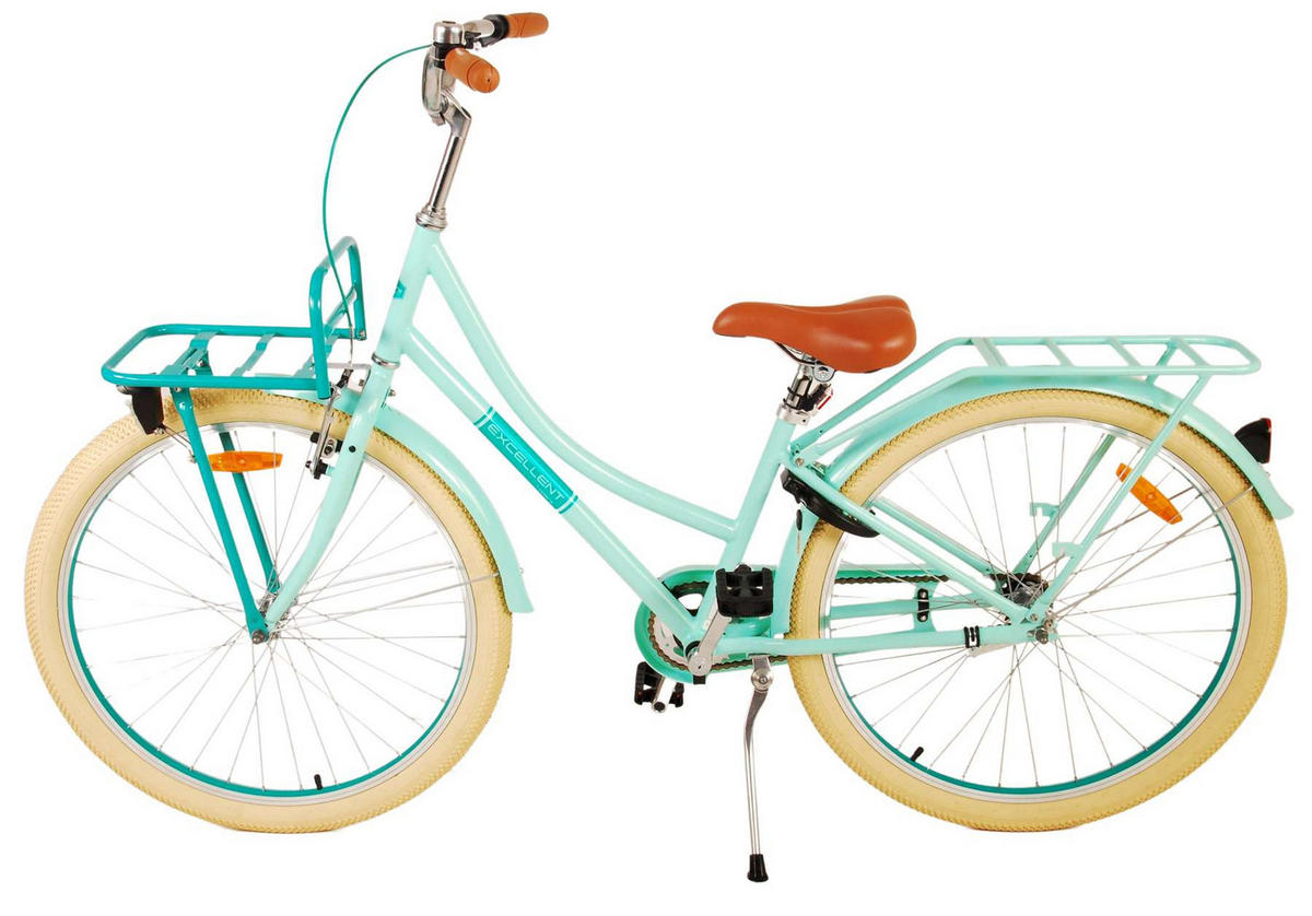 KINDERFAHRRAD Excellent - Mädchen - 26 Zoll - Rücktritt + Handbremse - Grün - Grün, Metall (77cm) - TPFSports