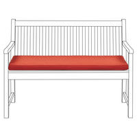 SITZBANKPOLSTER KISSEN Rot Vivara - Rot, Textil (112/5/54cm) - Beliani