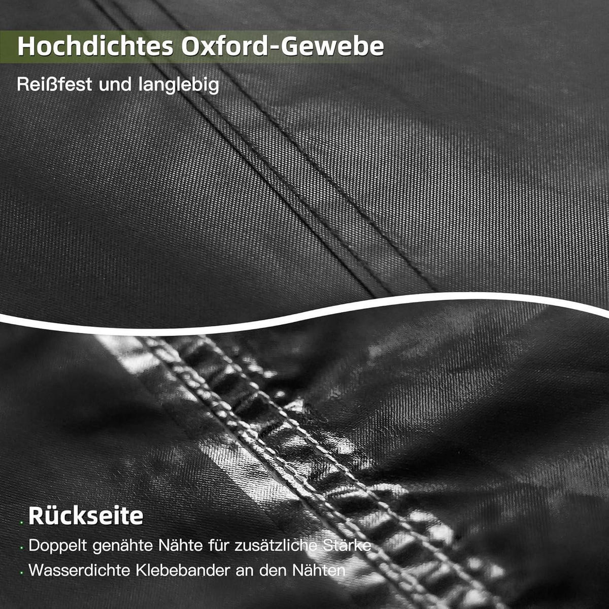 ABDECKPLANE Gartenmöbel COMLAX FIELD 240 x 210 x 85 cm - Schwarz, Kunststoff (210/85/240cm)
