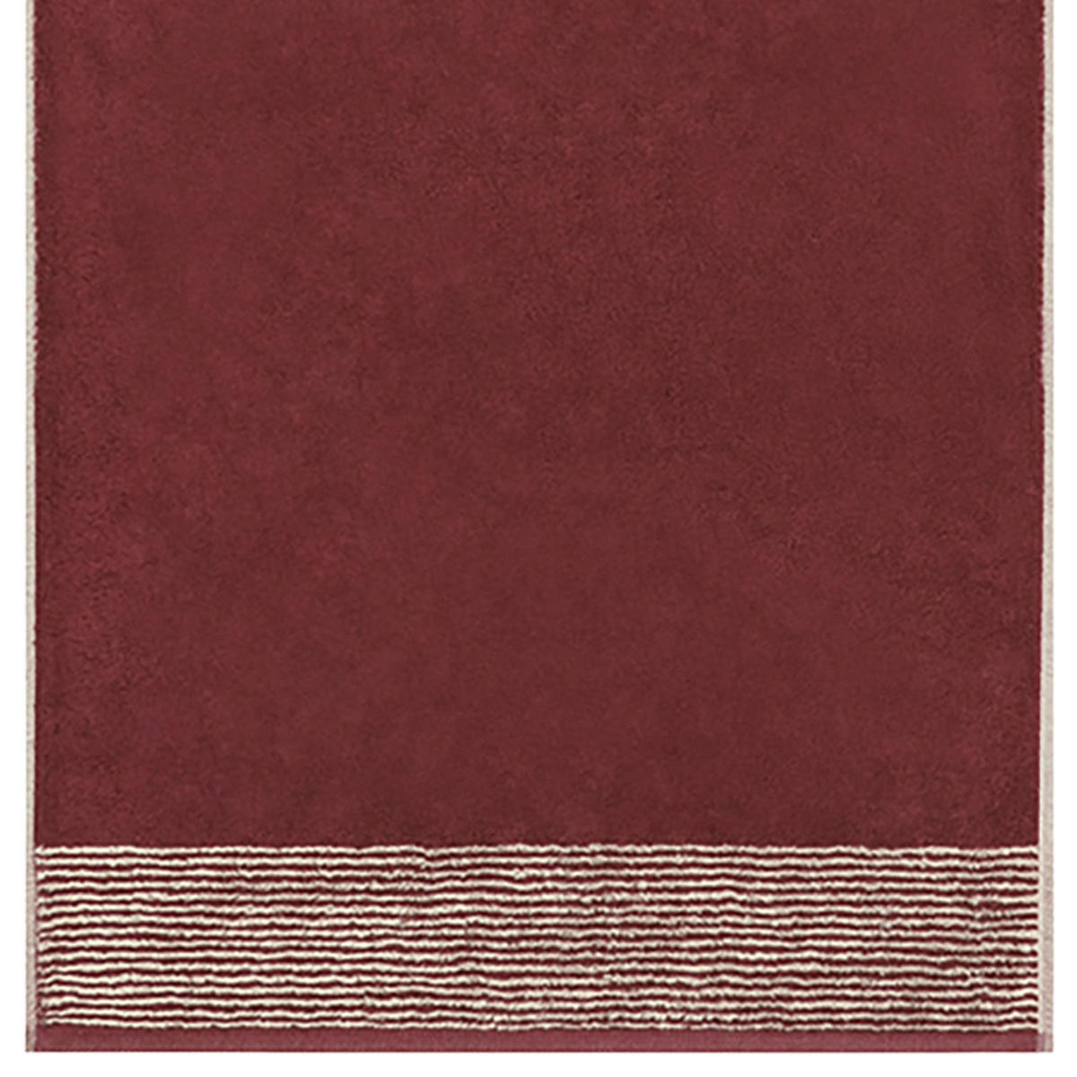 DUSCHTUCH Frottee in Bordeaux 80 x 150 cm - Bordeaux, Naturmaterialien (80/150cm) - Cawoe