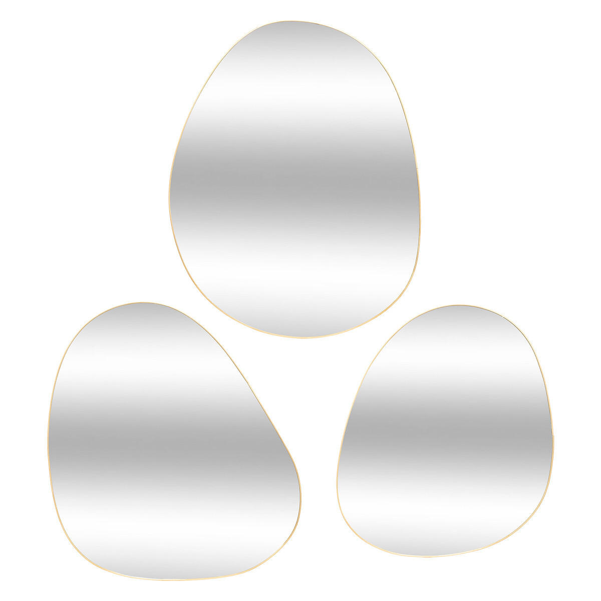 SPIEGEL-SET Lida 3er-Set - Goldfarben, Metall (37/47/37cm) - Atmosphera Createur d´interieur