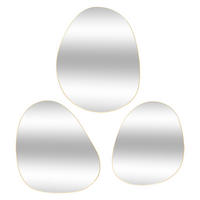 SPIEGEL-SET Lida 3er-Set - Goldfarben, Metall (37/47/37cm) - Atmosphera Createur d´interieur
