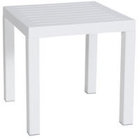 BEISTELLTISCH eckig 45/45/45 cm Kunststoff weiß - Weiß, Kunststoff (45/45/45cm) - CLP