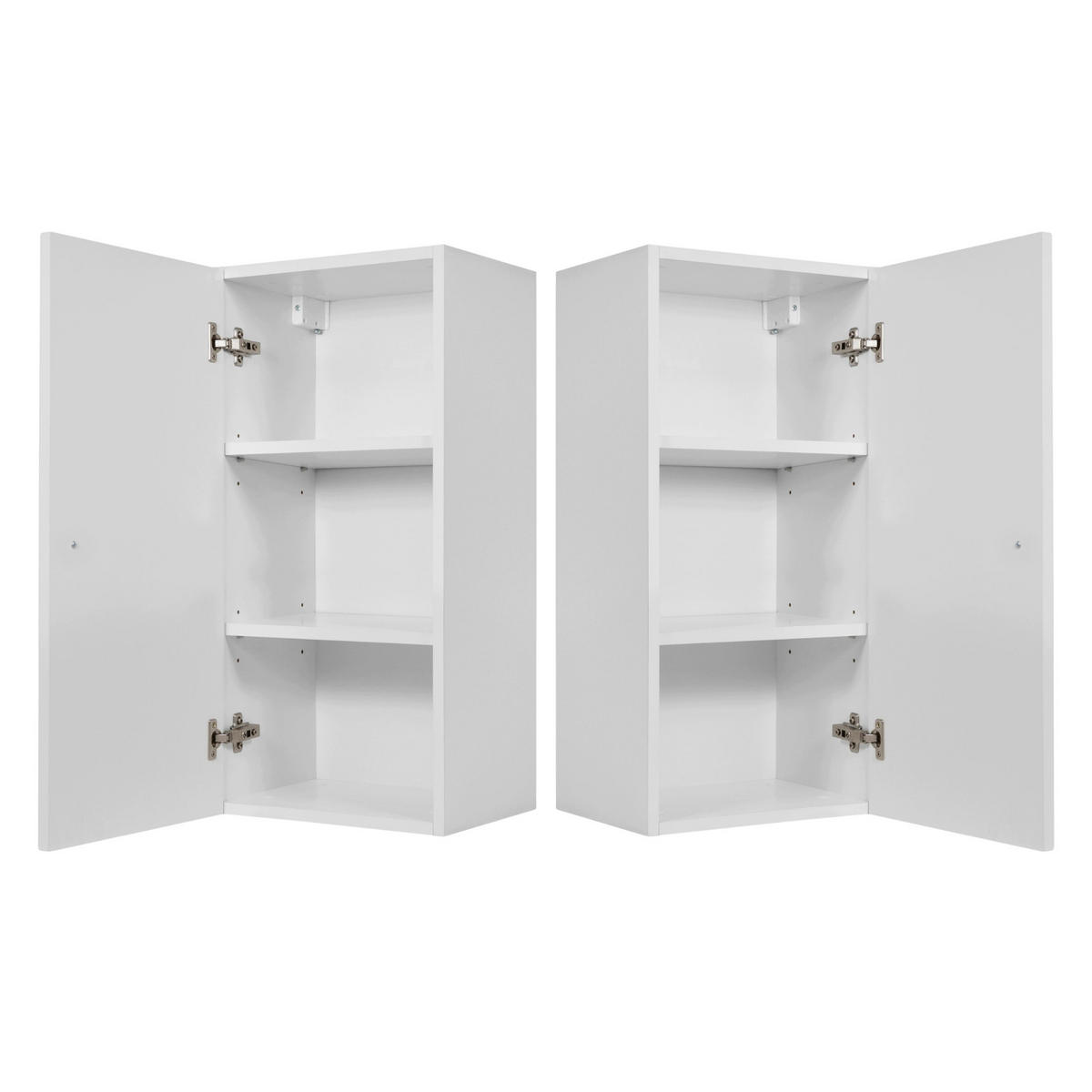 HÄNGESCHRANK BELLO geriffelt Weiß matt 35/68/27 cm - Weiß, Holzwerkstoff/Metall (35/68/27.2cm) - Rodan
