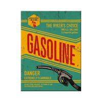 MAGNET 6/8 cm Best Garage Gasoline - Multicolor, Metall (6/8/0.1cm) - Nostalgic-Art