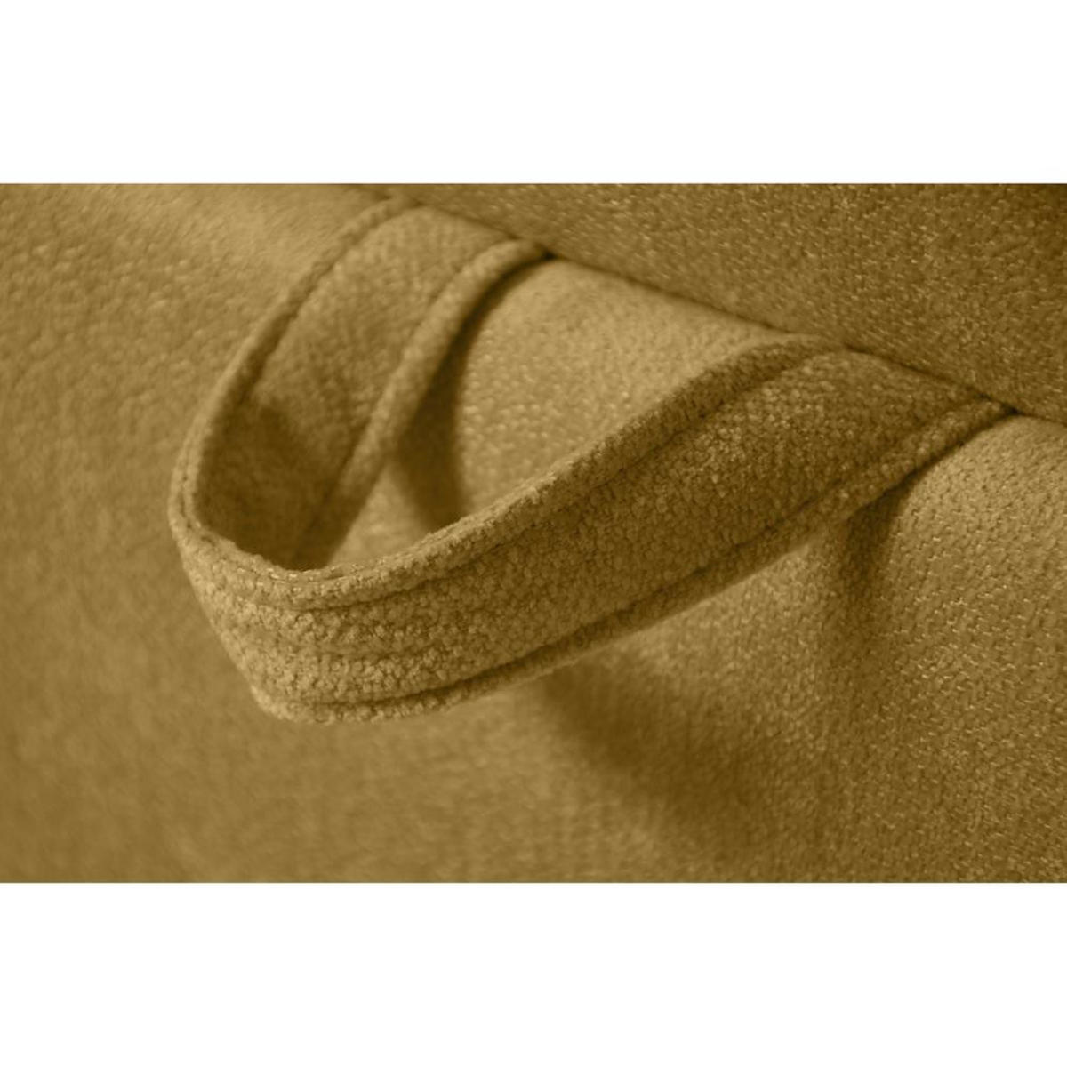 BOXBETT Solido mit Bettkasten 140x200 cm gelb - Gelb/Schwarz, Textil/Metall (140/200cm) - Beautysofa