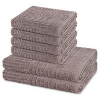 FROTTIERSET Carre 6-teilig - Grau, Textil (50/100cm) - Ross