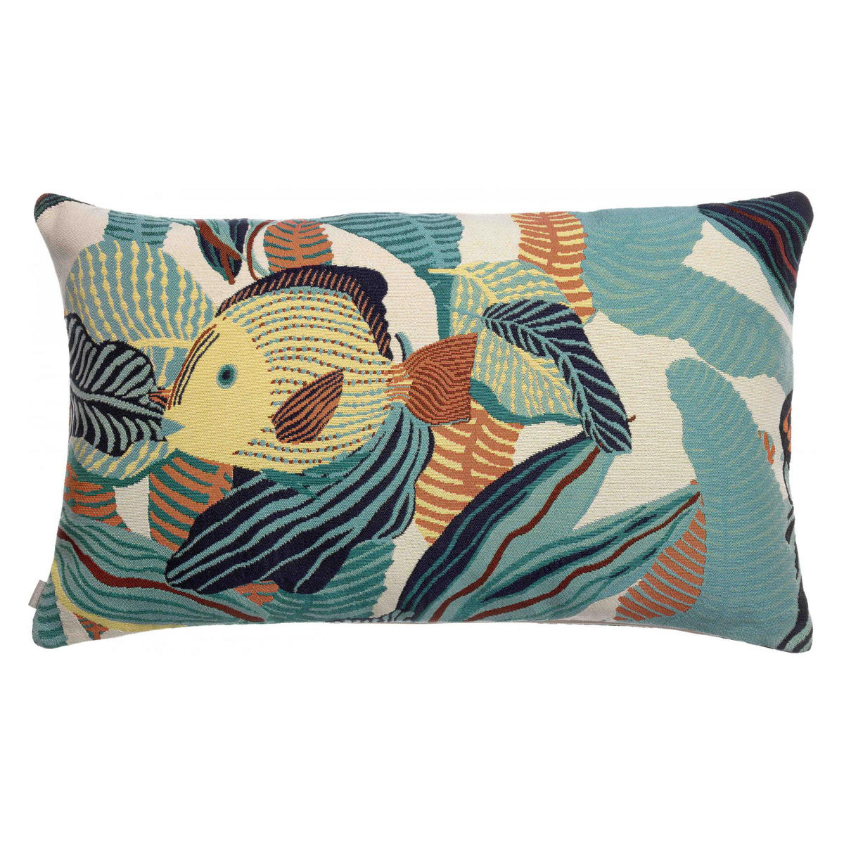 OUTDOOR-KISSEN Dori lagunenblau 40 x 65 cm - Türkis, Textil (40/65cm) - Vivaraise