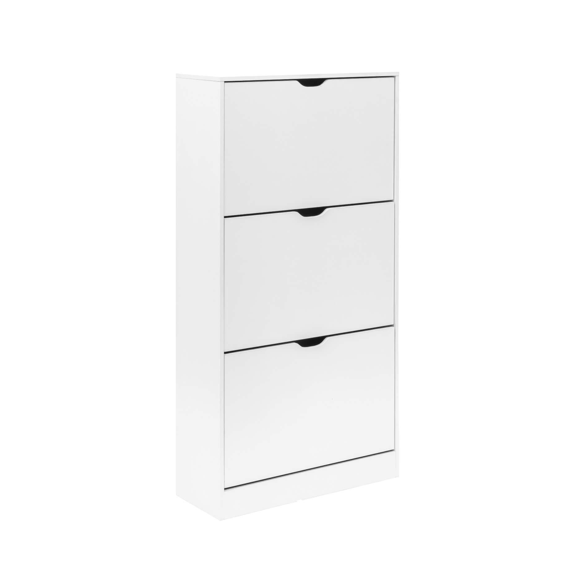 SCHUHSCHRANK Weiß 23/23/119 cm - Weiß, Holzwerkstoff (23/119/23cm) - Mobili Rebecca