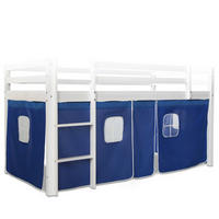 VORHANG für Hochbett Blau - Blau, Textil (197/86/1cm) - Homestyle4u