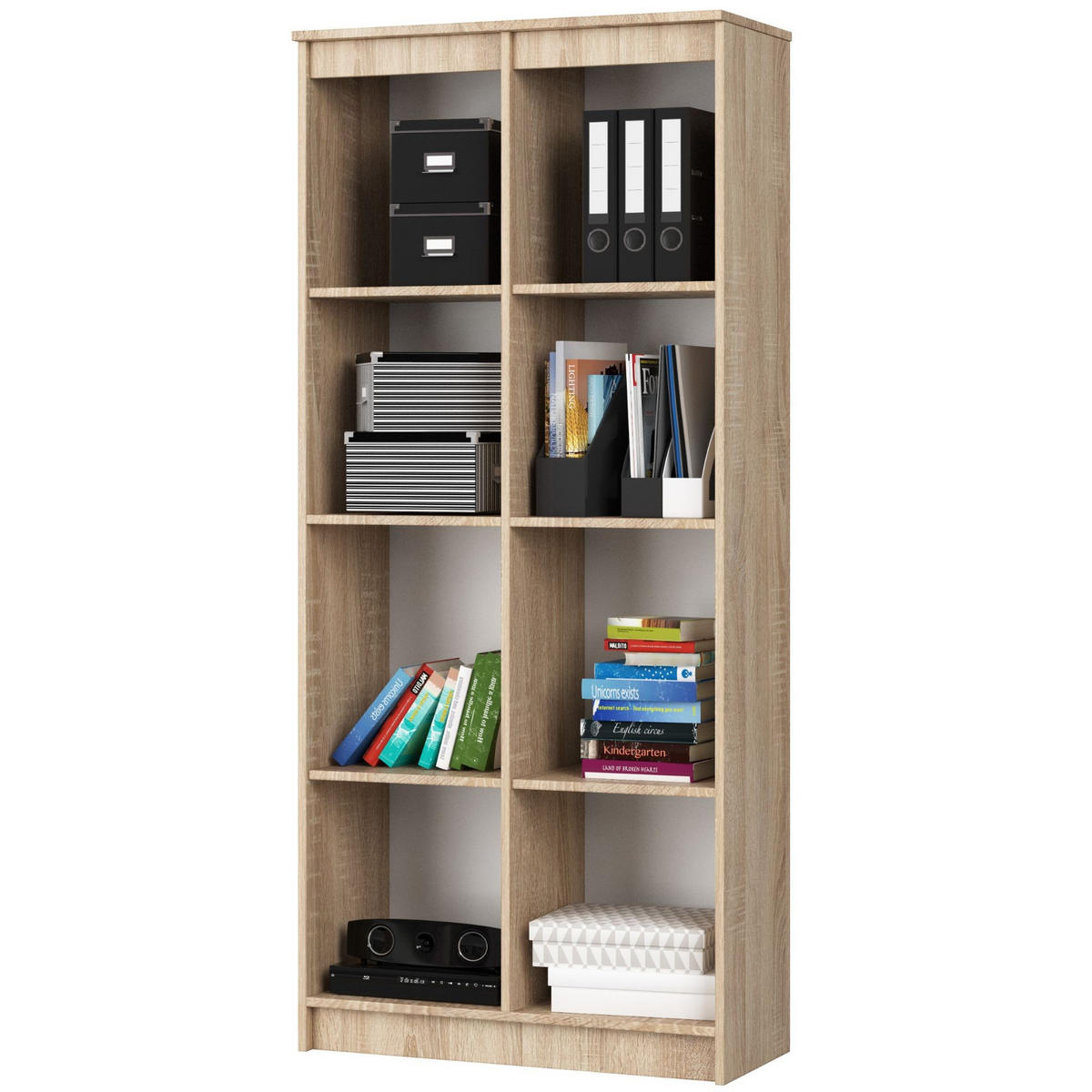 STANDREGAL Eiche Sonoma 180/80/35 - Sonoma Eiche, Holzwerkstoff (80/180/35cm) - RAUMHIRSCH FURNITURE