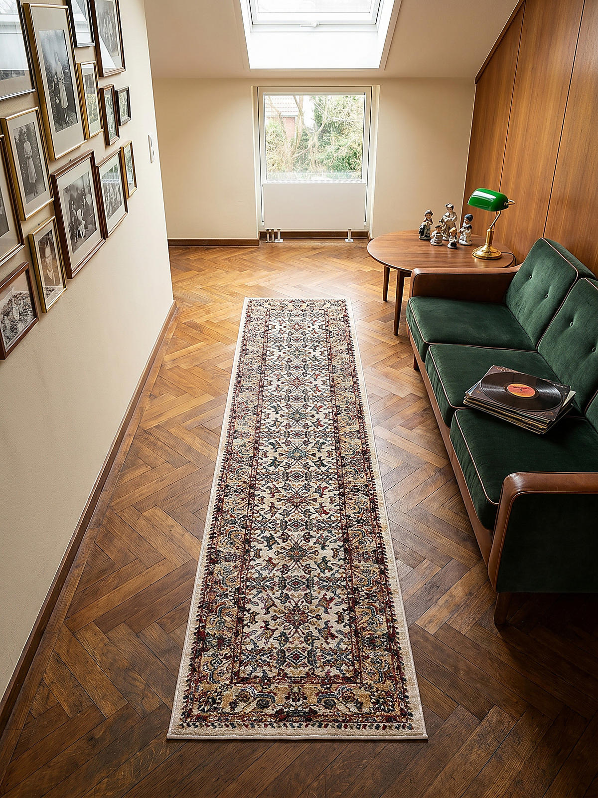 KURZFLORTEPPICH GLAZERT, orientalisch, Natur, 66 x 300 cm - Naturfarben, Textil (300/66cm) - KADIMA DESIGN