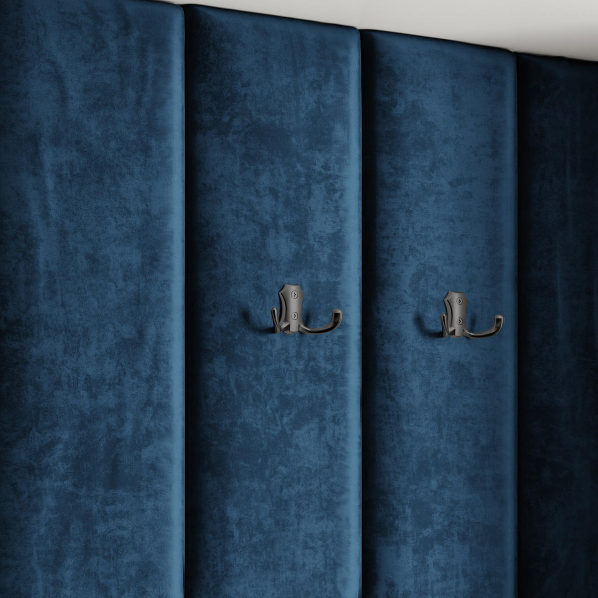 GARDEROBENSCHRANK REMA 150/240/60 cm Modern Garderobe-Set Weiß - Blau/Weiß, Holzwerkstoff (150/240/60cm) - MASSENO