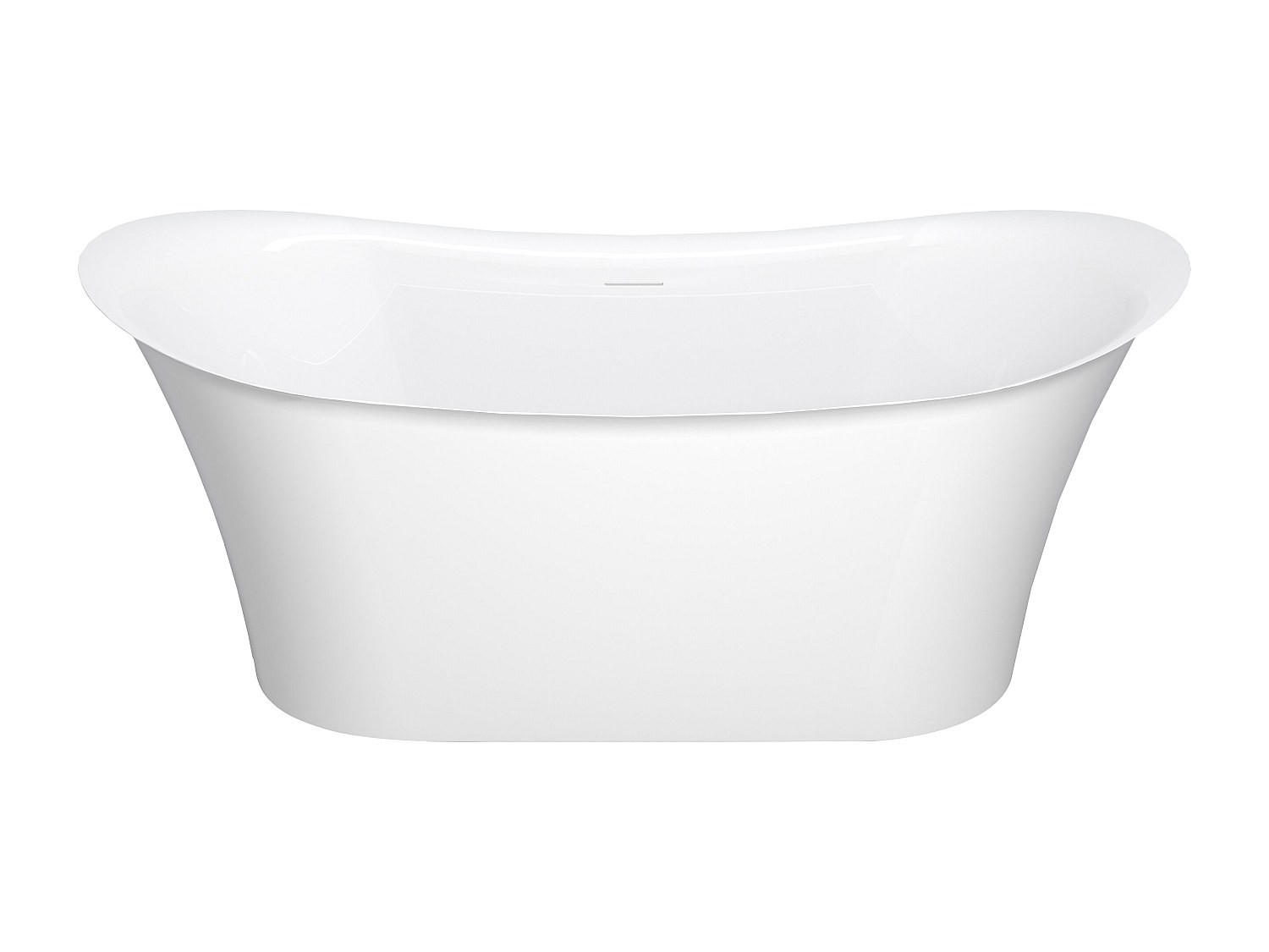 FREISTEHENDE Badewanne - 160 cm x 79 cm - acryl - weiß Kyron - Weiß, Kunststoff (160/66/79cm) - Vente-Unique
