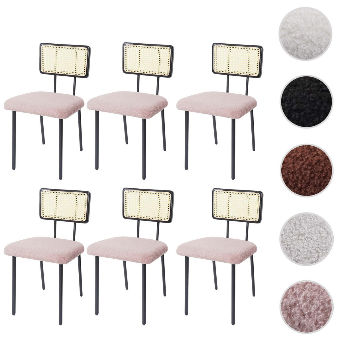 ESSZIMMERSTUHL Altrosa - Altrosa, Textil (45/80/52cm) - MCW