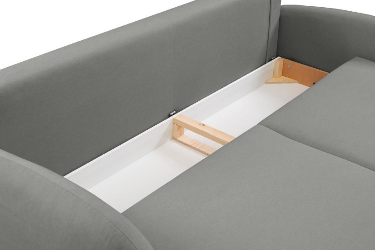 SOFA Grafit SOFTI Mit Schlaffunktion - Graphitfarben, Textil (232/95/109cm) - Sepro Meble