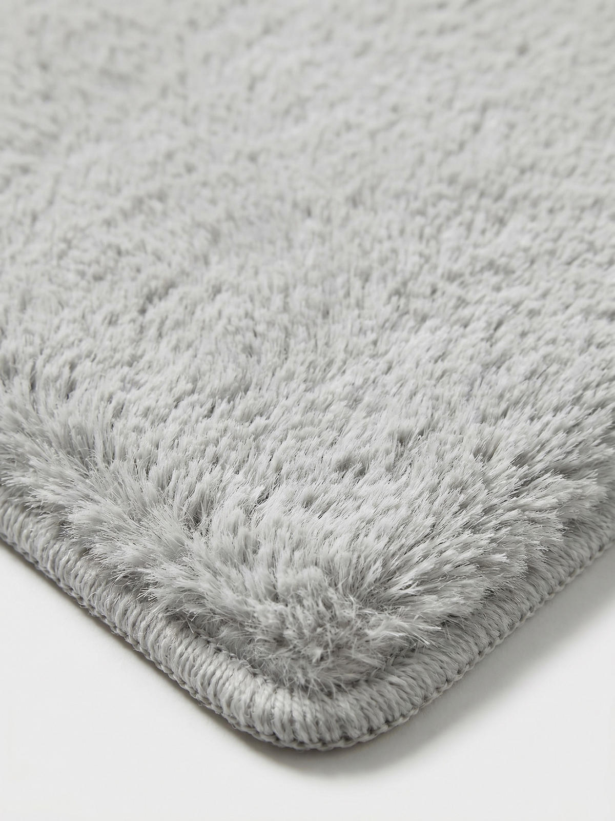KURZFLORTEPPICH Antirutsch Uni RUTOR Polyester Grau 120 x 160 cm - Grau, Textil (120/160cm) - KADIMA DESIGN