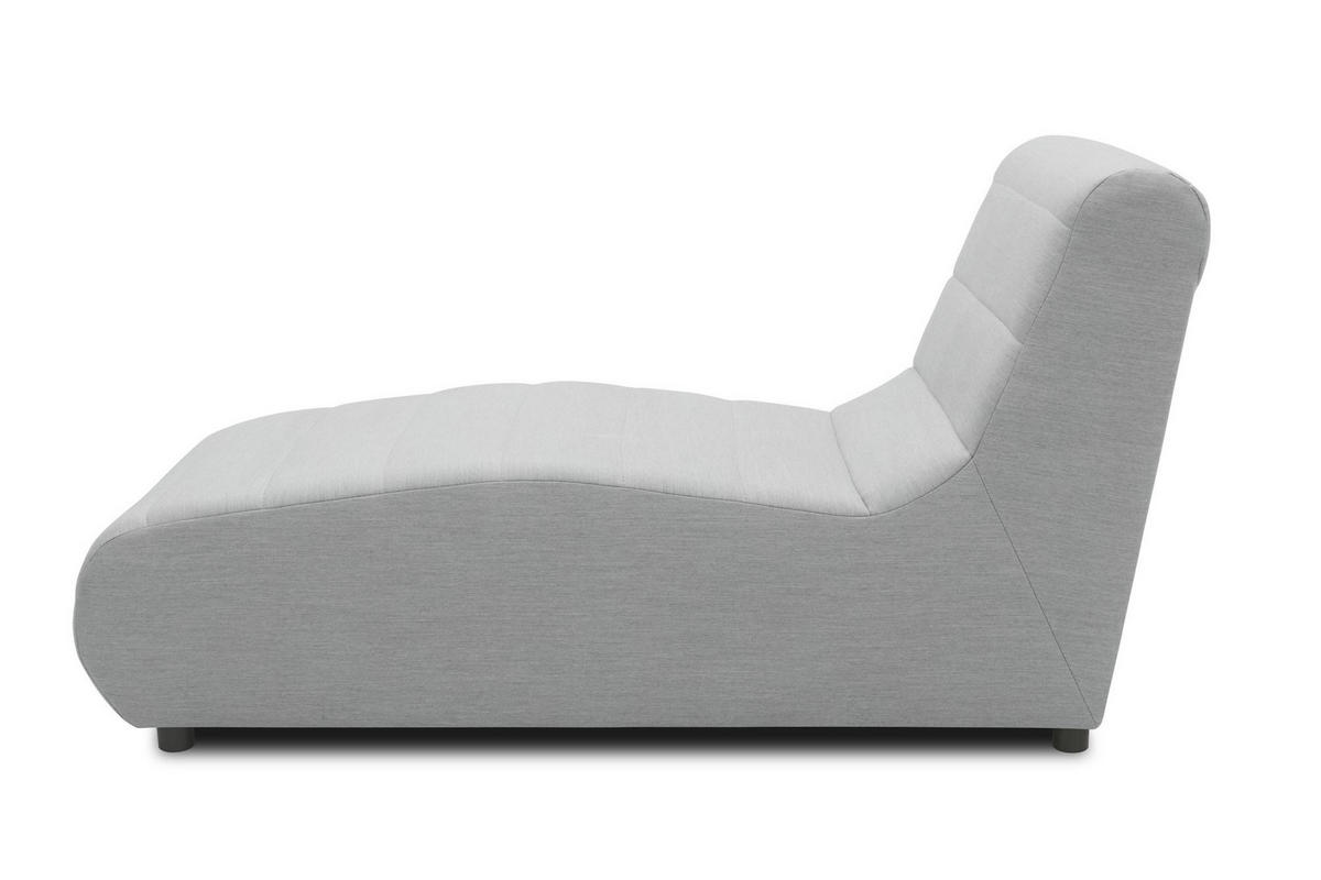 GARTENLOUNGE-LIEGE Boudicca 73x85x169 mit Outdoorbezug in silber - Silberfarben, Kunststoff (169/85/73cm) - 58aufmkessel