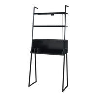 PSACÍ STŮL Storfjord - černá, kov/kompozitní dřevo (40/80/183.5cm) - [en.casa]