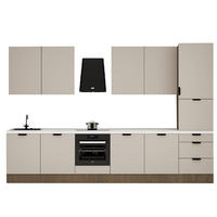 KÜCHENZEILE 360 cm - Sorento KS8-M360 - in Beige / Dunkle Eiche - Eichefarben/Beige, Holz (360/247/52cm)