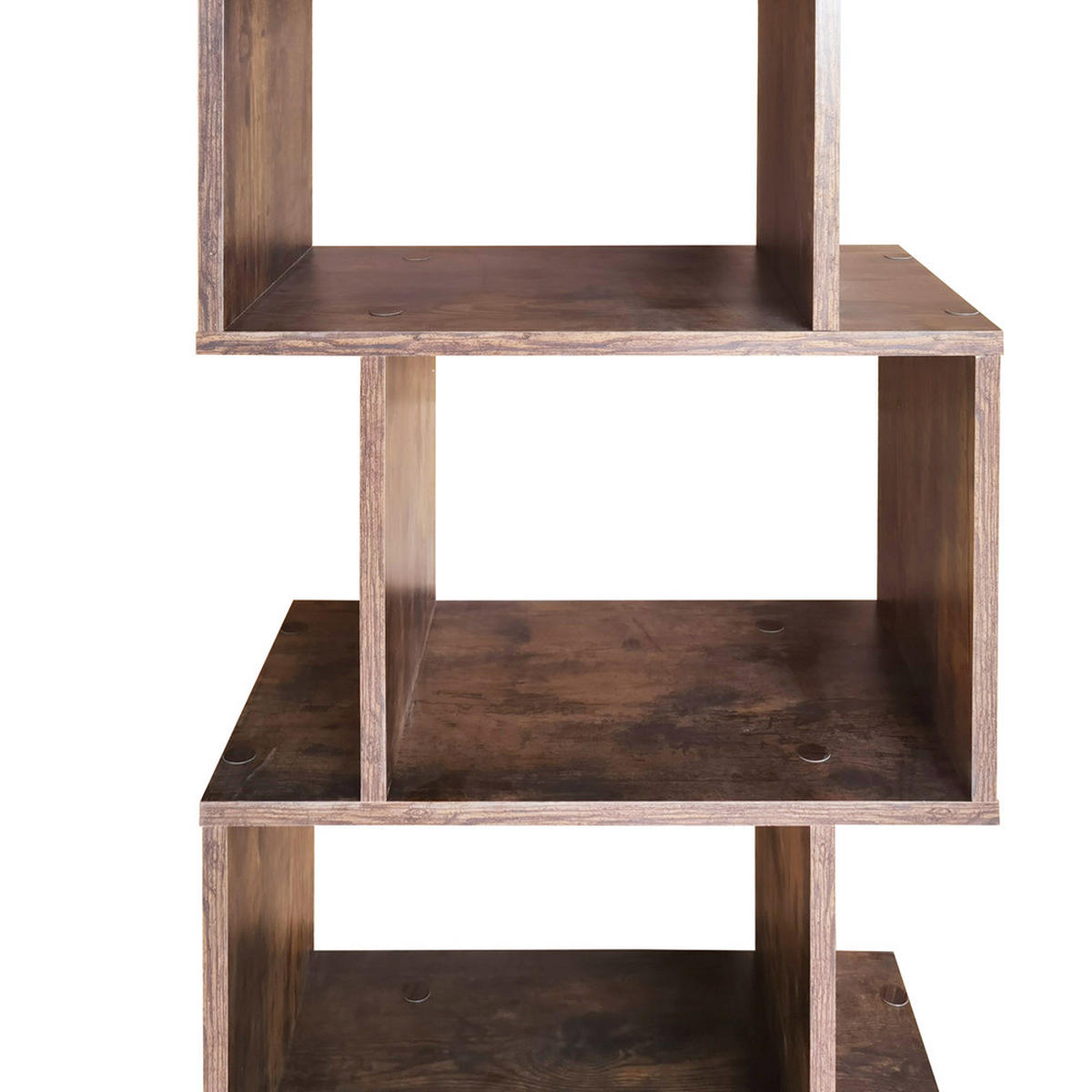 STANDREGAL Kaliopsi mit 5 Regalfächern, dunkle Holzoptik - Dunkelbraun, Holzwerkstoff (49/151/30cm) - Selsey