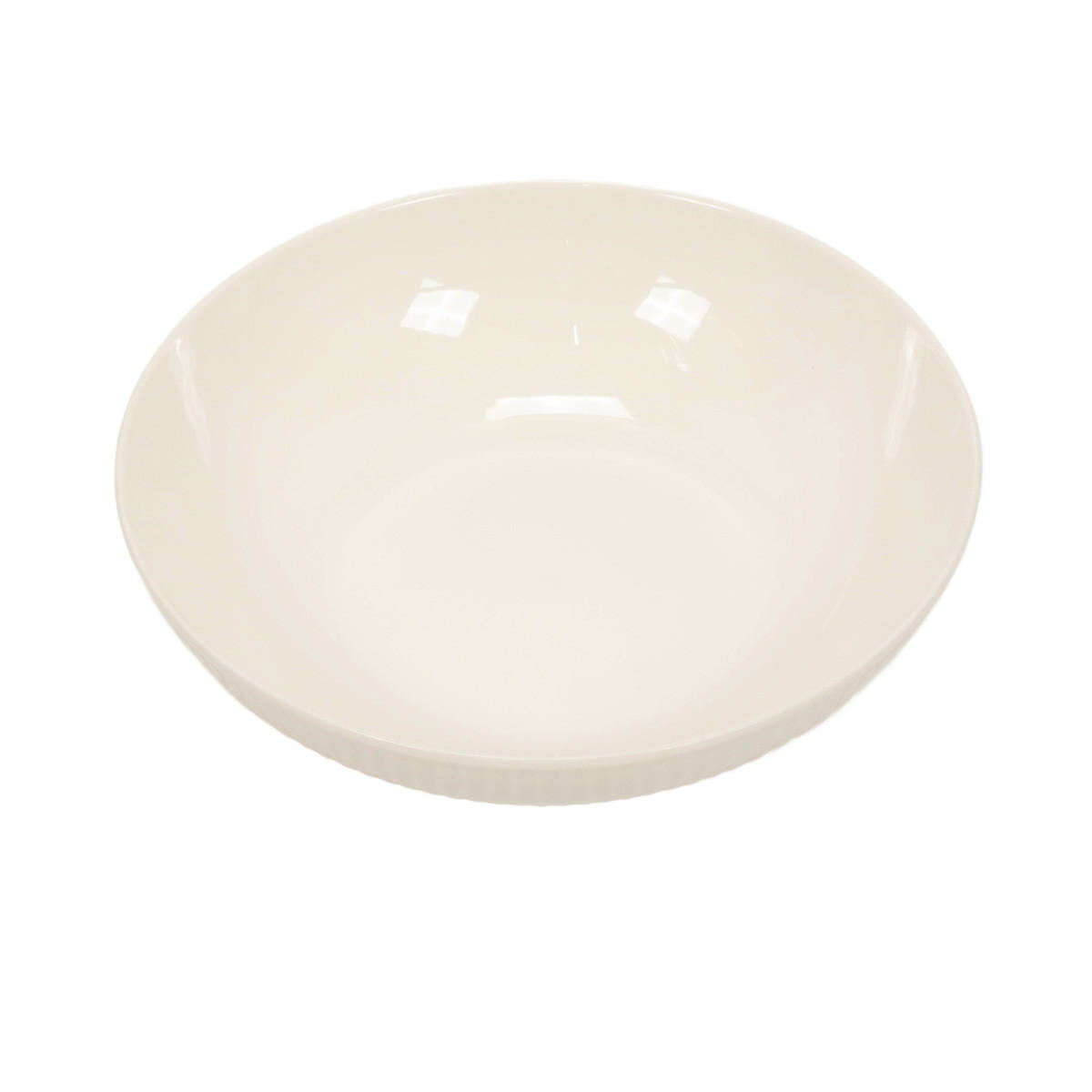 TELLER aus New Bone Porzellan Weiß 20/20/5,8 cm - Weiß, Keramik (20cm) - Siaki