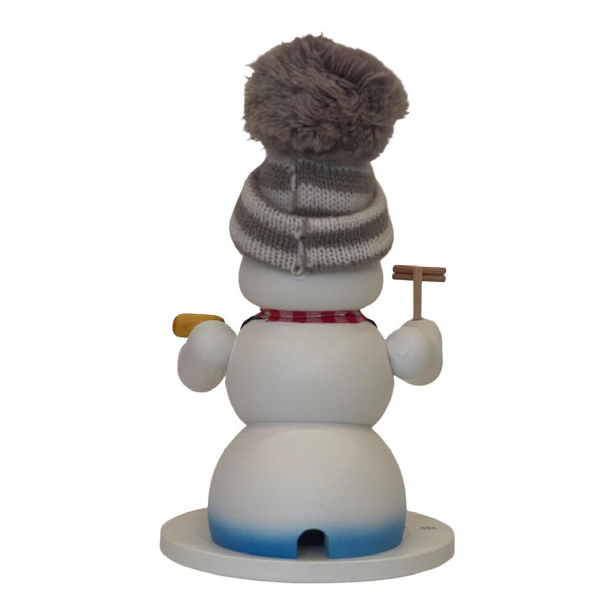 RAUCHFIGUR Schneemann Weiß Wurstverkäufer 19 cm - Multicolor, Holz (15/19/0.1cm)