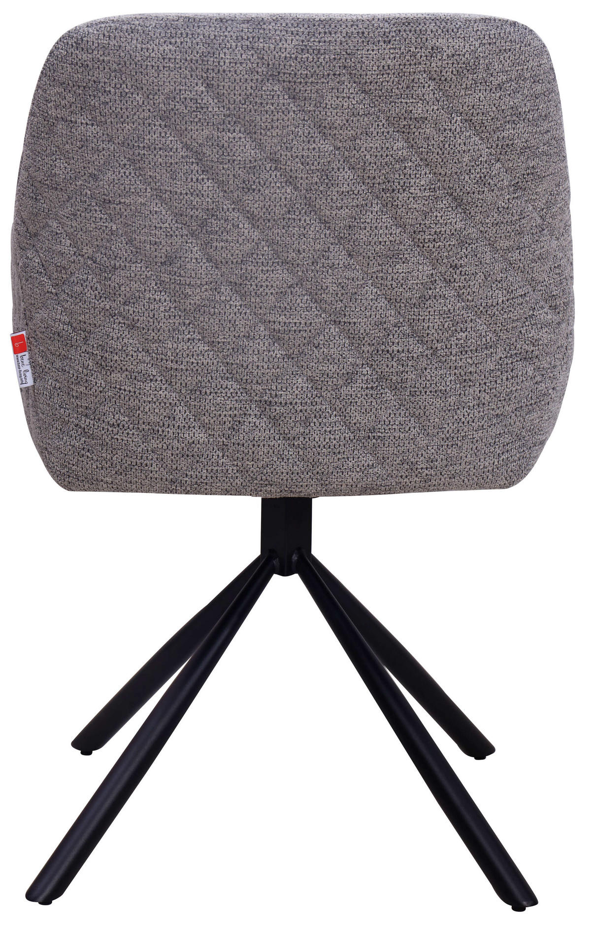 ESSZIMMERSTUHL Cuneo - Schwarz/Grau, Textil/Metall (56/85/60cm) - Mr. Deko