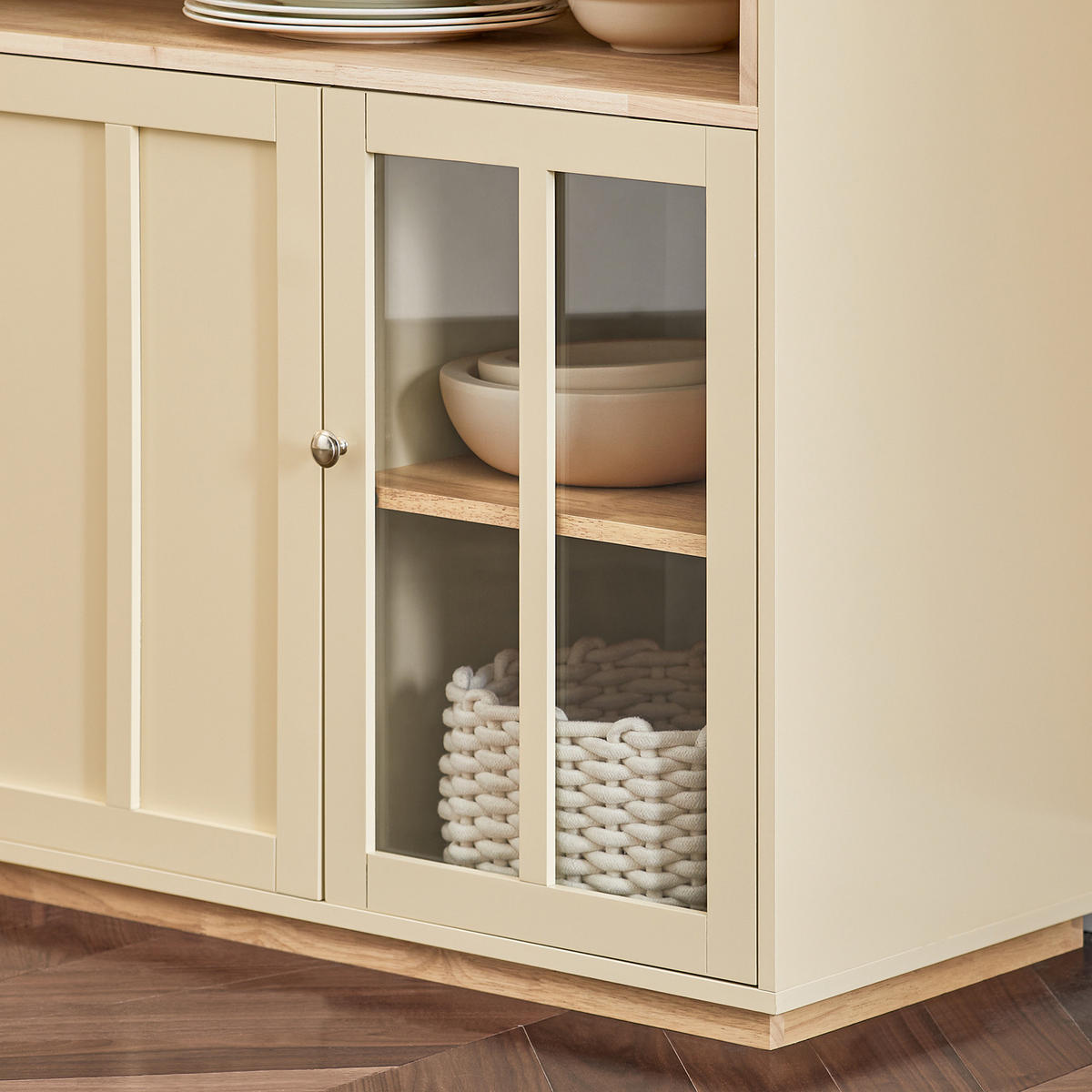 SIDEBOARD Beige - Beige, Holz/Holzwerkstoff (120/85/40cm) - SoBuy