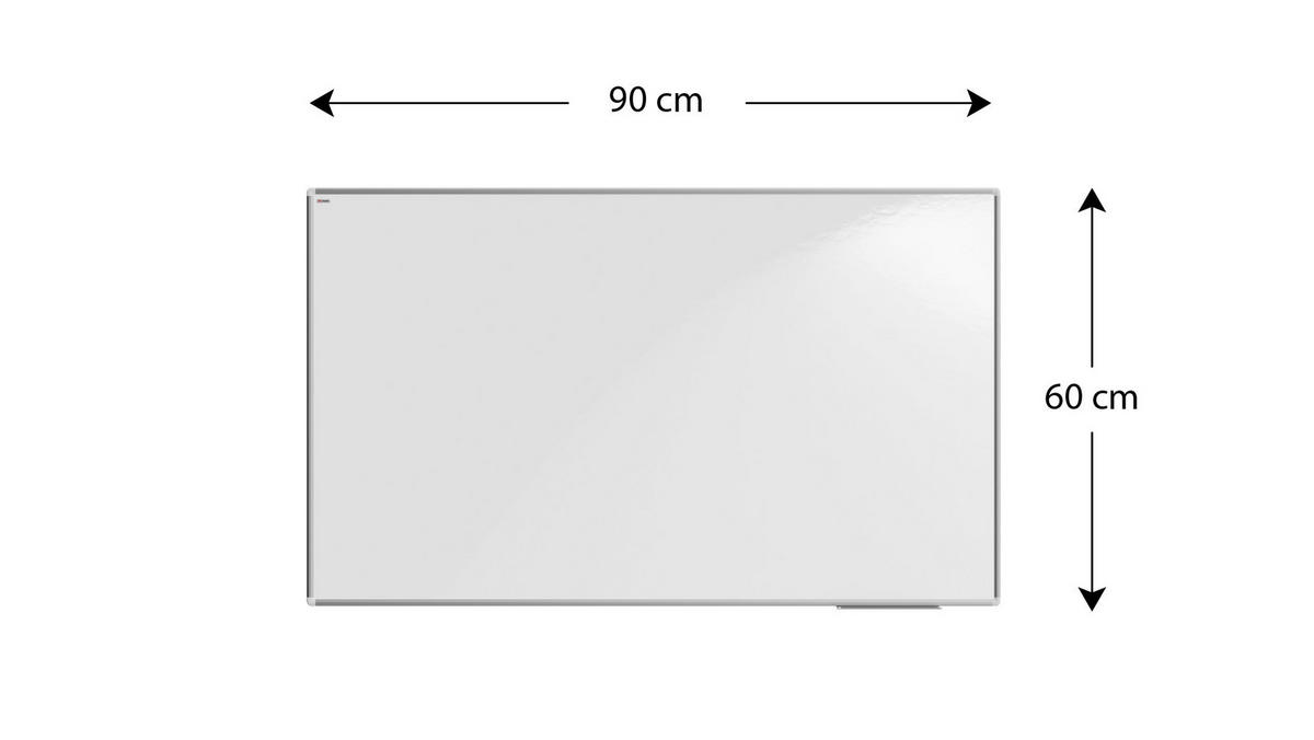 WHITEBOARD 90x60cm Magnetisches PREMIUM EXPO Alurahmen - Weiß, Metall (90/60/1.6cm) - ALLboards