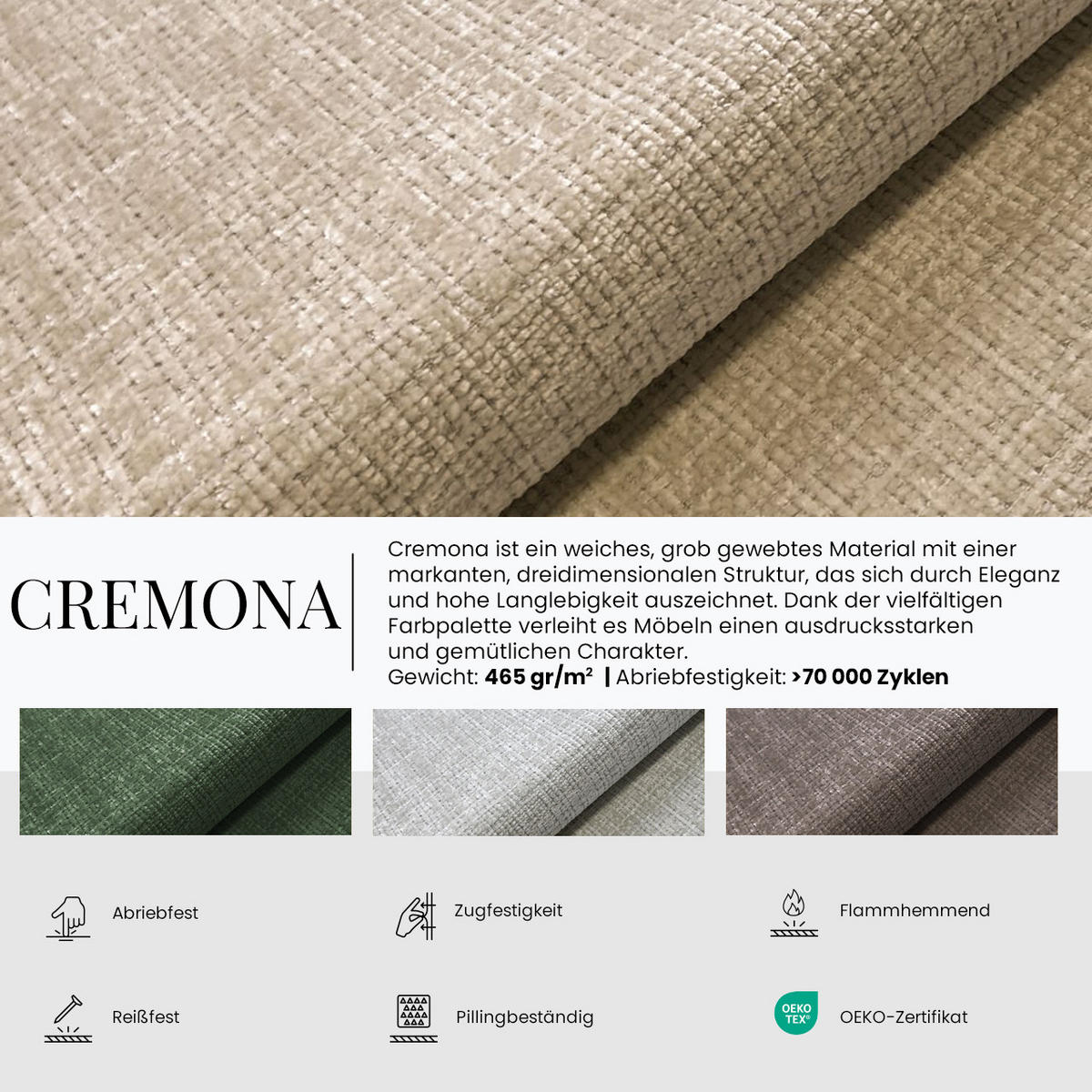 ECKSOFA PABLO L Hellgrau Schenille grob gewebt - Rechts Seite - Hellgrau/Schwarz, Textil/Metall (273/208cm) - MKS