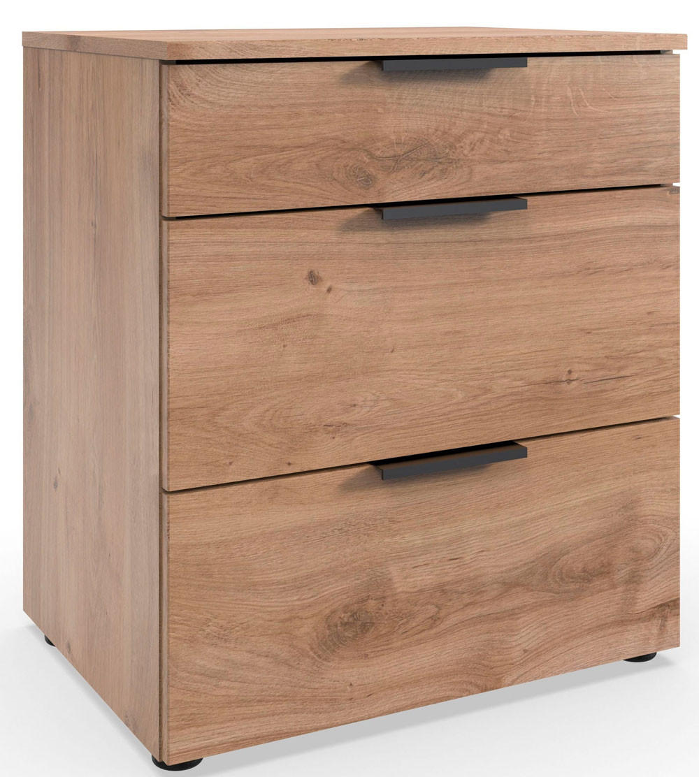 NACHTTISCH Level Plankeneiche 54 / 41 / 61cm - Eichefarben, Holz/Holzwerkstoff (54/61/41cm) - Wimex