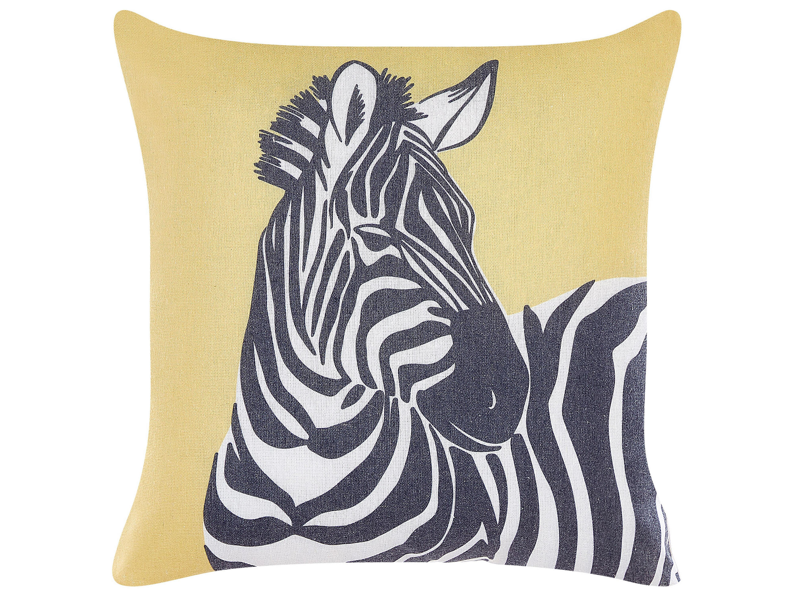 DEKOKISSEN 2er-Set Gelb 45/10 cm Manketti - Gelb, Textil (45/10cm) - Beliani