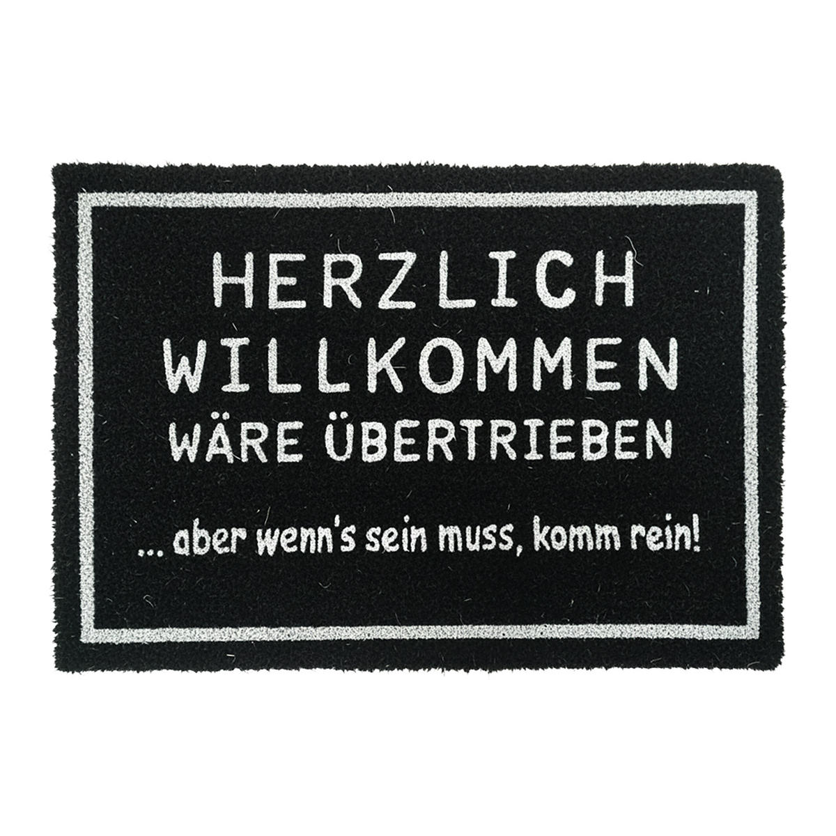 ROHOŽ - čierna, textil/plast (60/40cm) - Relaxdays