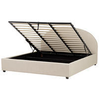 POLSTERBETT Beige 180x200 cm Vaucluse - Beige, Textil (180/200cm) - Beliani