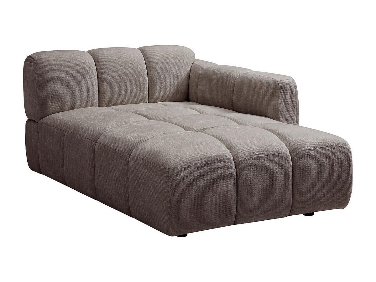 RECAMIERE ohne Schlaffunktion - 1 Person - stoff - taupe Carlivi - Taupe, Textil (120/73/170cm) - Vente-Unique