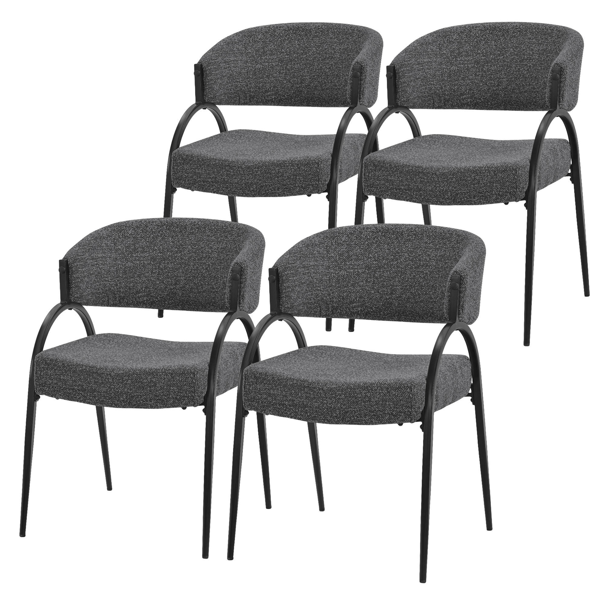 Ml-Design Esszimmerstuhl Anthrazit 54x81x65 cm