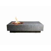 FEUERSTELLE Ubinas in Beton-Optik grau aus Faserbeton - Grau, Stein (86/46/147cm) - Elementi