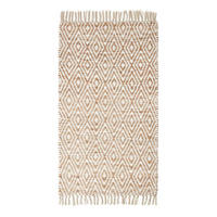 FLICKENTEPPICH Sierra geometrisch gemustert 120/170 cm - Naturfarben, Textil (120/170cm) - Homescapes