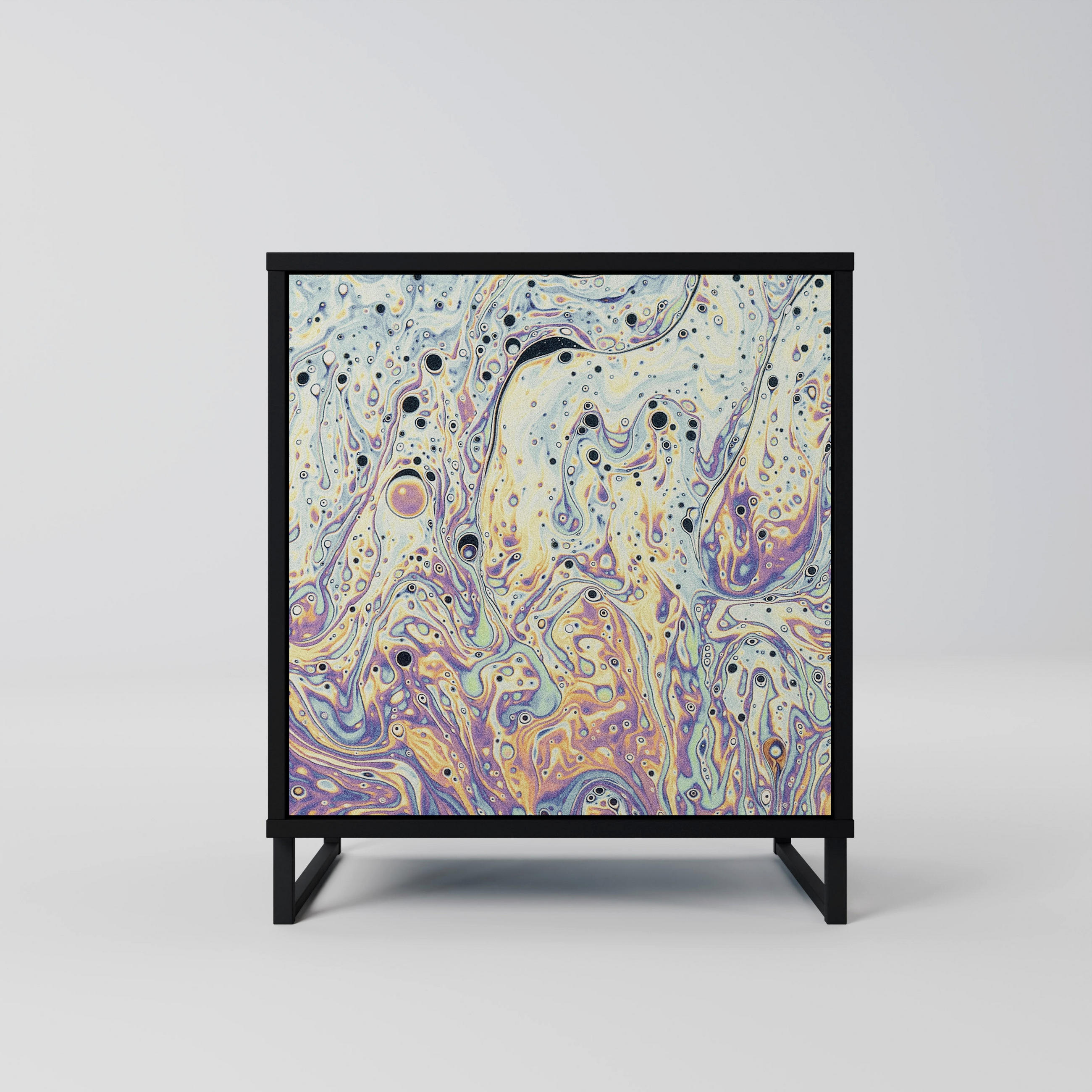 SpaceRebels Sideboard Schwarz 57.5x67.5x42 cm