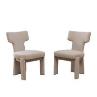 POLSTERSTUHL DE-36481 2er Set mit Holzbeinen Beige - Beige, Holzwerkstoff (56/86/64cm) - ComfortXL