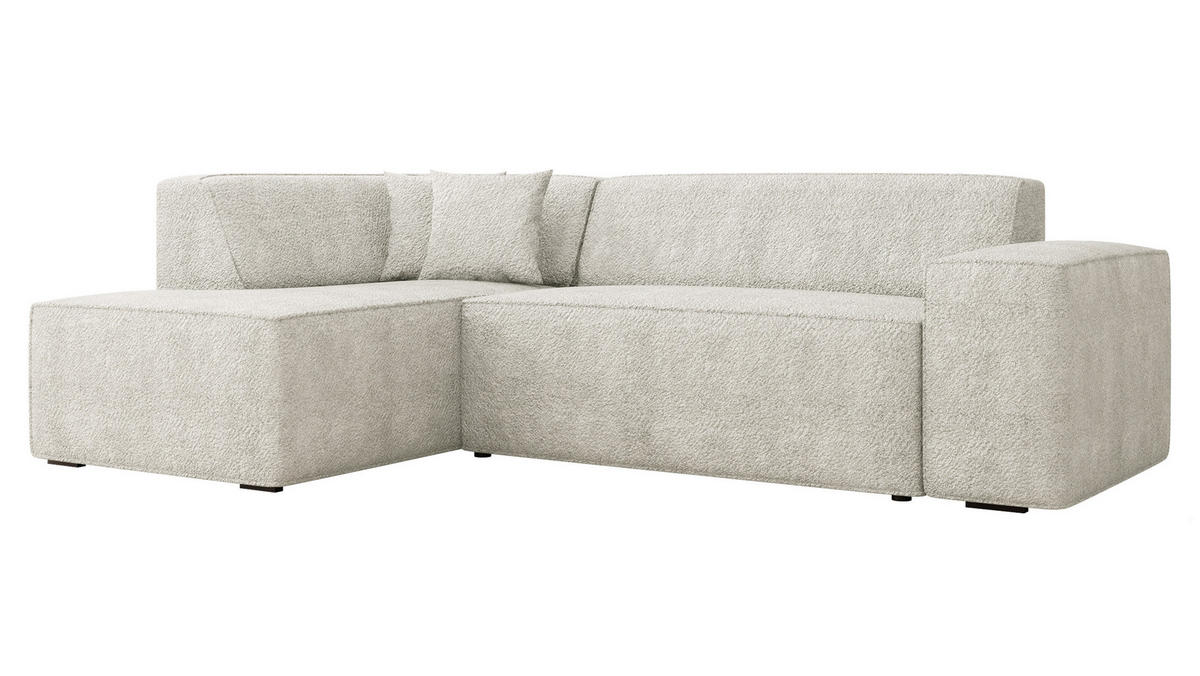 ECKSOFA Lordin, Seite: Links - Creme, Holz/Textil (267/205cm) - MIRJAN24