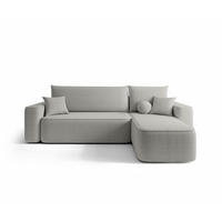ECKSOFA mit Schlaffunktion SENNO Quelle 83 Rechts - Grau, Textil (250/150cm) - Bedante
