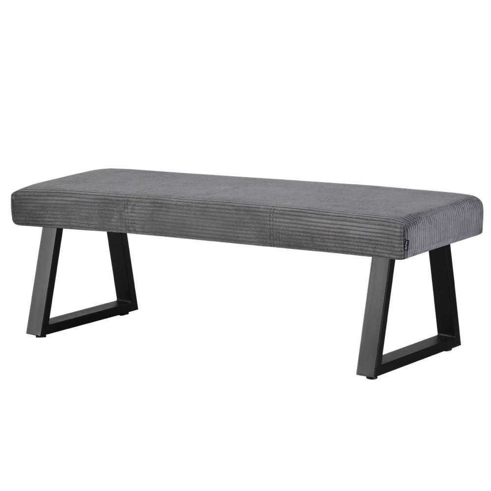 SITZBANK DOLCE - Dunkelgrau, Textil/Metall (140/48/48cm) - B&D Home