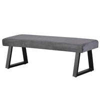 SITZBANK DOLCE - Dunkelgrau, Textil/Metall (140/48/48cm) - B&D Home